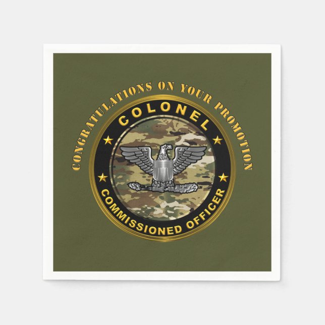 Serviette En Papier Promotion Colonel COL  (Devant)