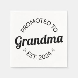 Serviette En Papier Promu À Grand-Mère Est. 2024 I