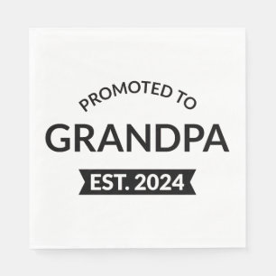 Serviette En Papier Promu À Grand-Père Est. 2024 II