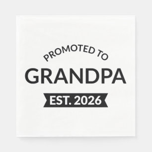 Serviette En Papier Promu À Grand-Père Est. 2026 II