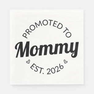 Serviette En Papier Promu À Mommy Est. 2026 I