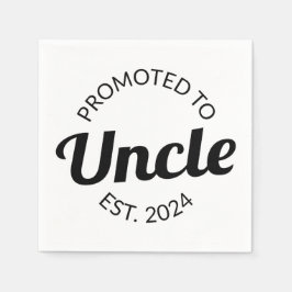 Serviette En Papier Promu À Oncle Est. 2024 I