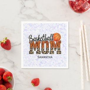 Serviette En Papier Proud Basketball Maman - Champion du côté cour