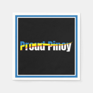 Serviette En Papier Prouesse Pinoy - Philippines Drapeau Tagalog