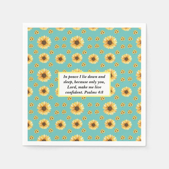 Serviette En Papier Psalm biblical quotes (Devant)