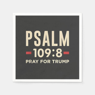 Serviette En Papier Psaume 109:8 Priez pour l'inauguration de la relig
