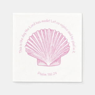 Serviette En Papier Psaume 118:24 C'est le Jour du Coquillage