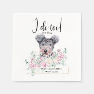 Serviette En Papier Pumi Chien Mariage Cocktail Napkins