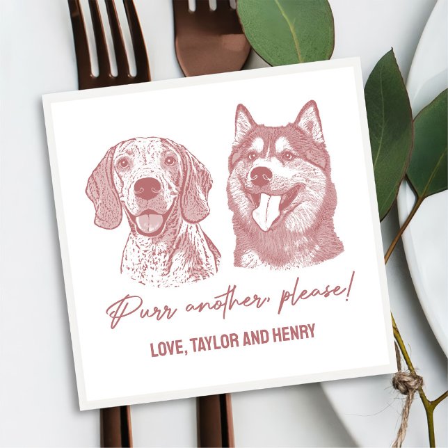 Serviette En Papier Purer un autre S'il vous plaît Customisé Mariage a (Créateur téléchargé)