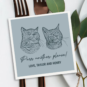 Serviette En Papier Purer un autre S'il vous plaît Customisé Mariage a