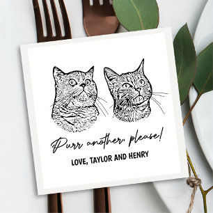 Serviette En Papier Purer un autre S'il vous plaît Customisé Mariage a