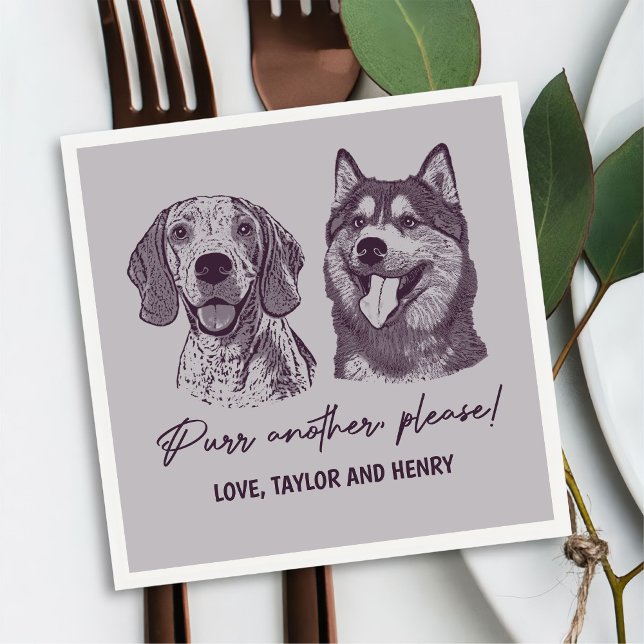 Serviette En Papier Purer un autre S'il vous plaît Customisé Mariage a (Créateur téléchargé)