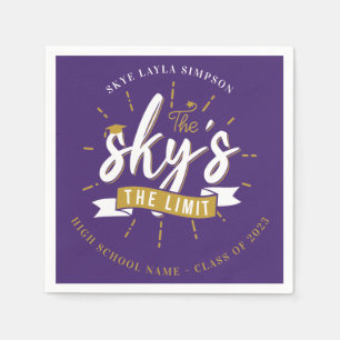 Serviette En Papier Purple 2025 Graduation Grad Party Paper