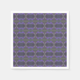 Serviette En Papier Purple Floral