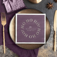 Purple Green Christmas Ho Ho Ho ID1009