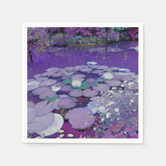 Serviette En Papier Purple Lake Dreaming