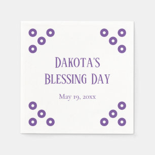 Serviette En Papier Purple Polka-dot, événement spécial