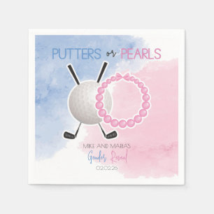 Serviette En Papier Putters ou perles Parti de la révélation de genre