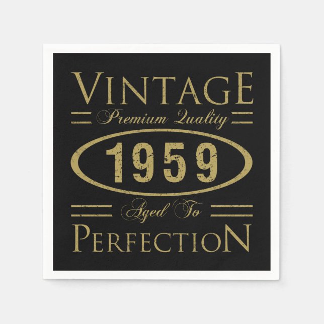 Serviette En Papier Qualité Premium 1959 (Devant)