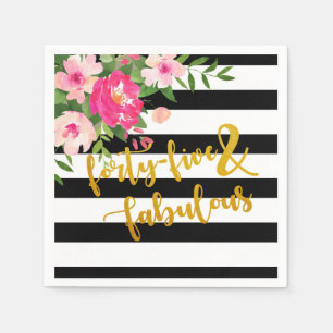 Serviette En Papier Quarante cinq et une serviette fabuleuse - Blancs 