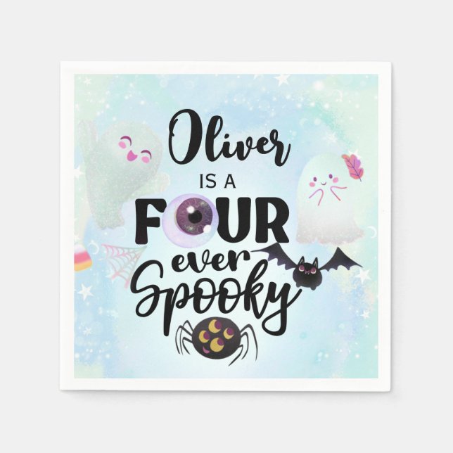 Serviette En Papier quatre fois éffrayant (Devant)