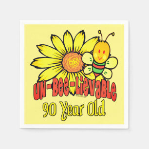 Serviette En Papier quatre-vingt-dixième anniversaire - incroyable à