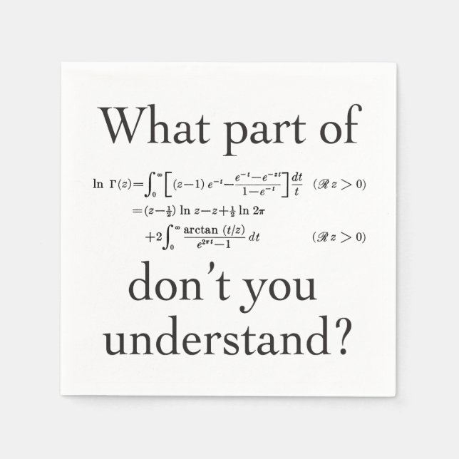 Serviette En Papier Quelle partie de... (Devant)