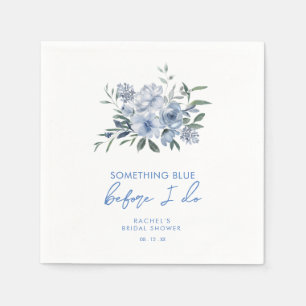 Serviette En Papier Quelque Chose de Bleu Élégant Avant que Je Fasse l