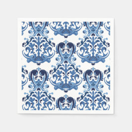Serviette En Papier Quelque chose de Fête des mariées à ressort bleu