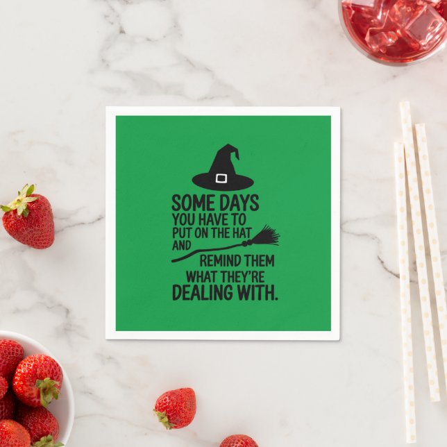 Serviette En Papier Quelques Jours, Il Faut Passer L'Halloween Casquet (En situation)