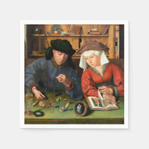 Serviette En Papier Quentin Matsys - Le Moneylender et sa femme