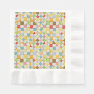 Serviette En Papier QUILT MOSAIC Rein Papier à lunch serviettes