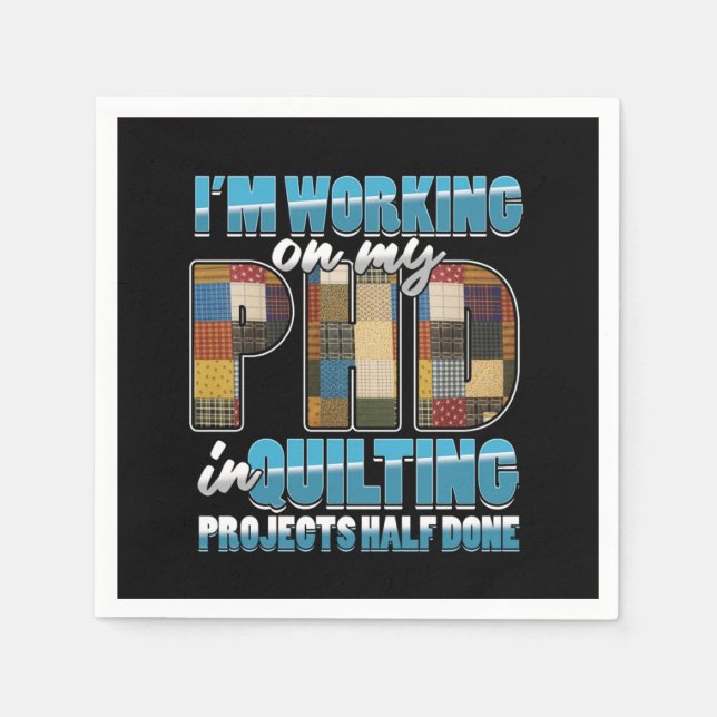 Serviette En Papier Quilting Project Quilt Sewing Machine Crafting Gif (Devant)