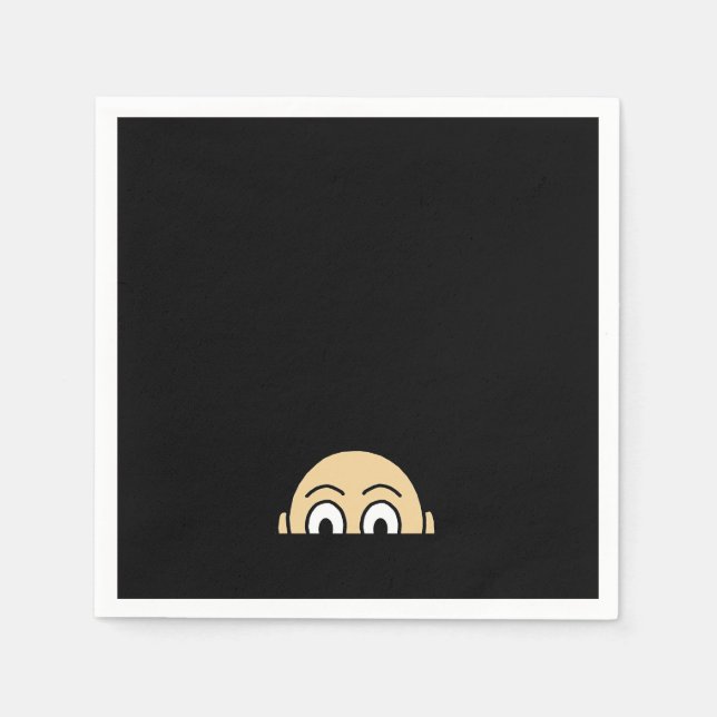 Serviette En Papier Quote de base graphique Peekaboo (Devant)