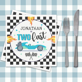 Serviette En Papier Race Car Birthday Party for Boys