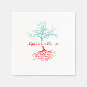 Serviette En Papier Racine Dans Christ Catholique Chrétien Religion Gi