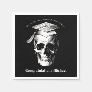 Serviette En Papier Radiologie de la fête de graduation gothique du cr