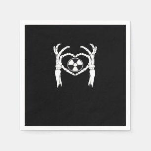 Serviette En Papier Radiologie X-Ray Tech Coeur en forme de squelette