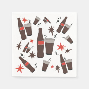 Serviette En Papier Rafraîchissez-vous cet été avec un verre.
