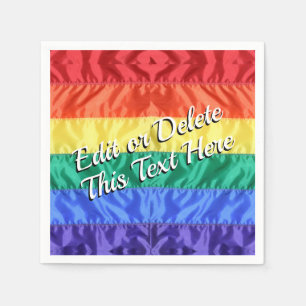 Serviette En Papier Rainbow Flag Gay pride LGBTQ L'amour LGBT