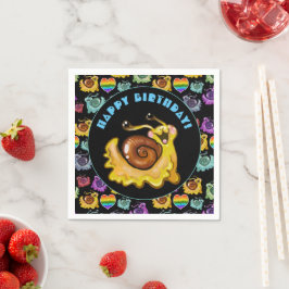 Serviette En Papier Rainbow Snacks