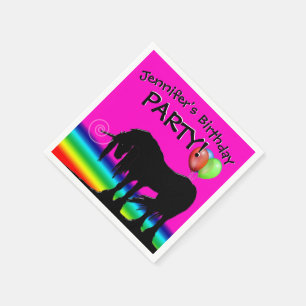 Serviette En Papier Rainbow Unicorn Party