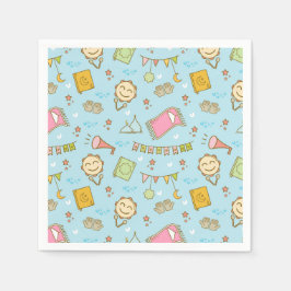 Serviette En Papier Ramadan coloré amusant et fête de l'Aïd