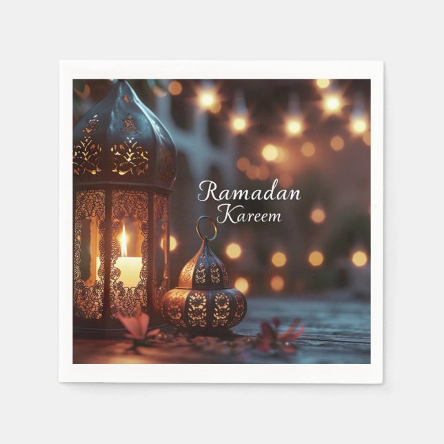 Serviette En Papier Ramadan Kareem Papier Napkin (Devant)