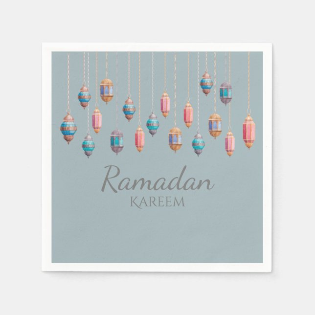Serviette En Papier Ramadan Kareem thème Napkin pour la célébration (Devant)