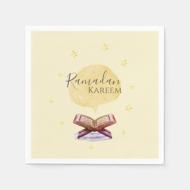 Serviette En Papier Ramadan Kareem thème Napkin pour la célébration (Devant)