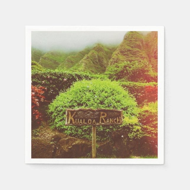 Serviette En Papier Ranch Kualoa (Devant)