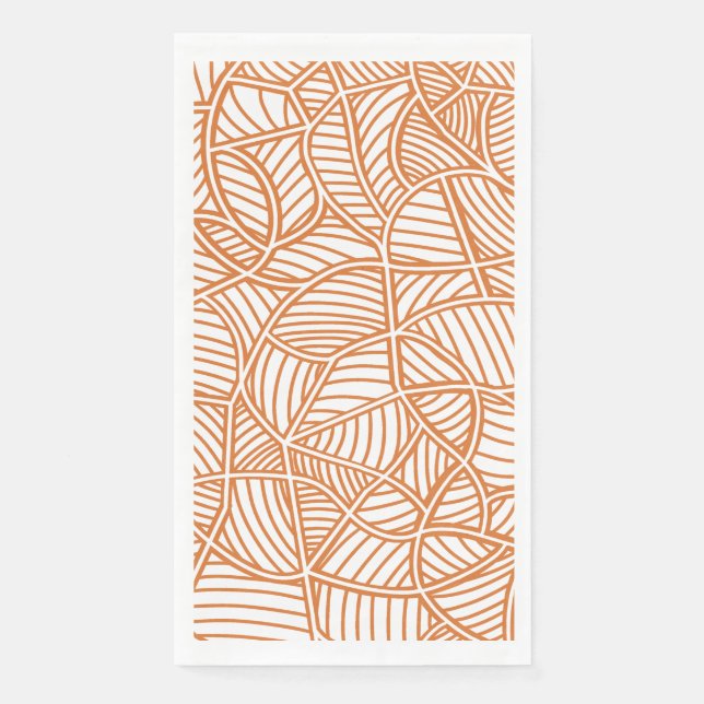 Serviette En Papier Random Leaf Mosaic (Devant)