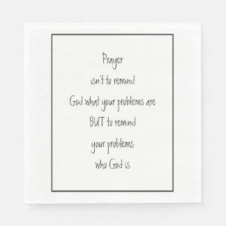 Serviette En Papier Rappelez à vos problèmes qui Dieu est Inspirationn