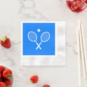 Serviette En Papier Raquettes de tennis Blue Party
